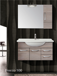composizione bagno fiocco 105 cm - Edil Casa | Arredo bagno Termoarredi, Design di interni
